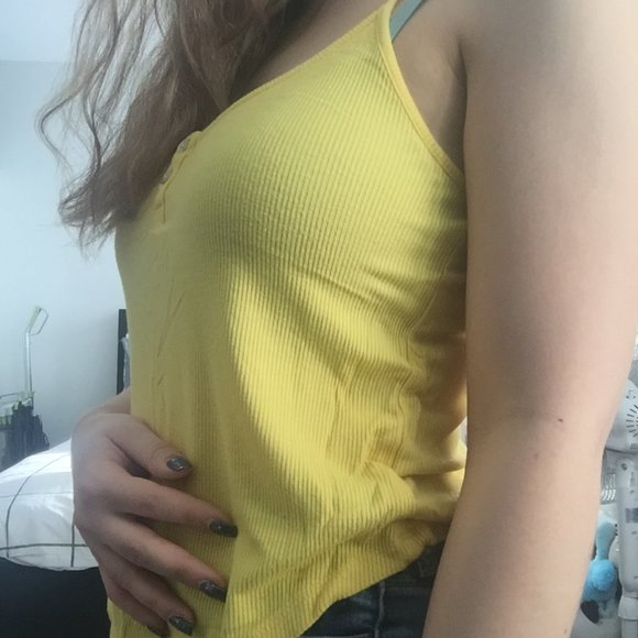yellow stretchy camisole - Picture 2 of 3
